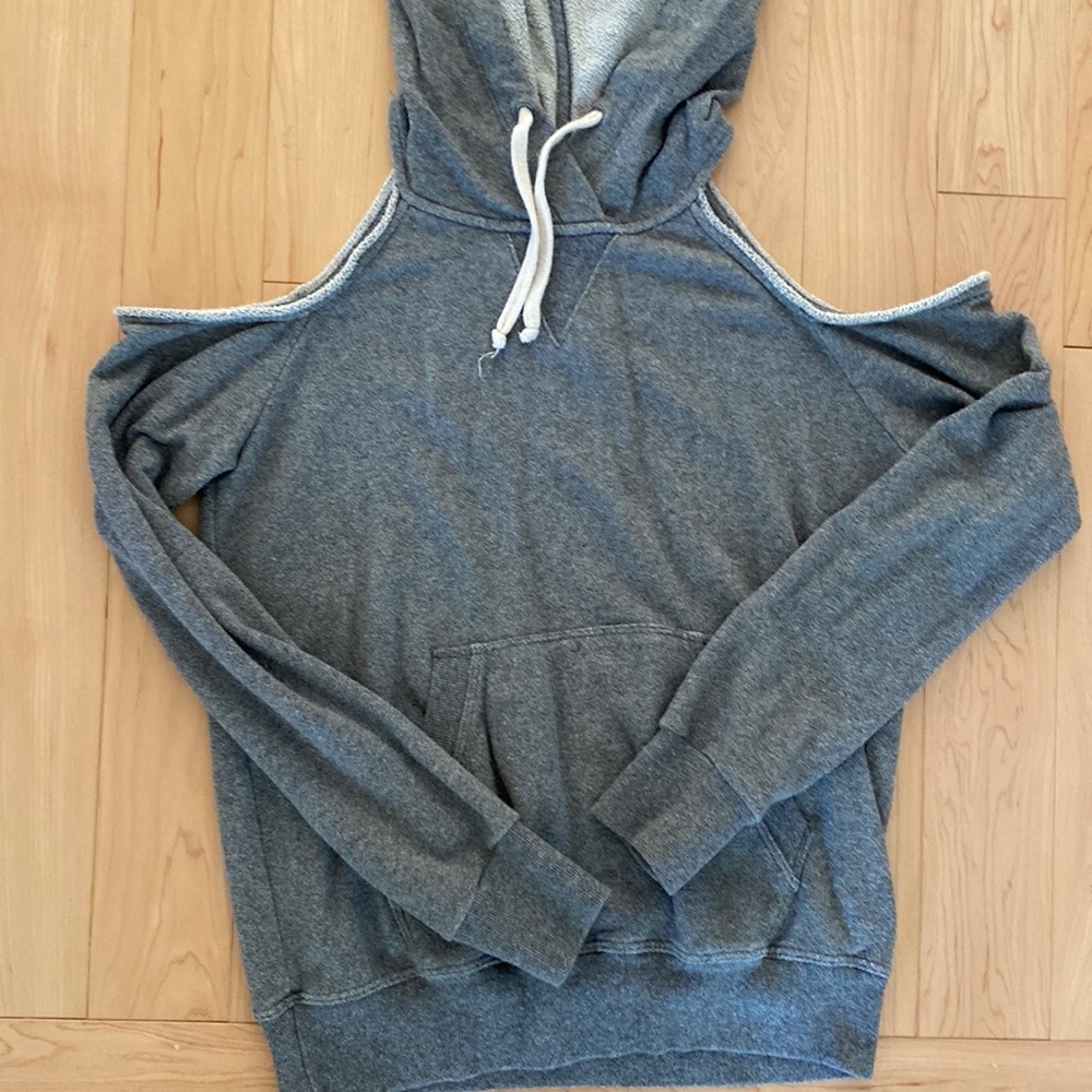Splendid cold shoulder hoodie